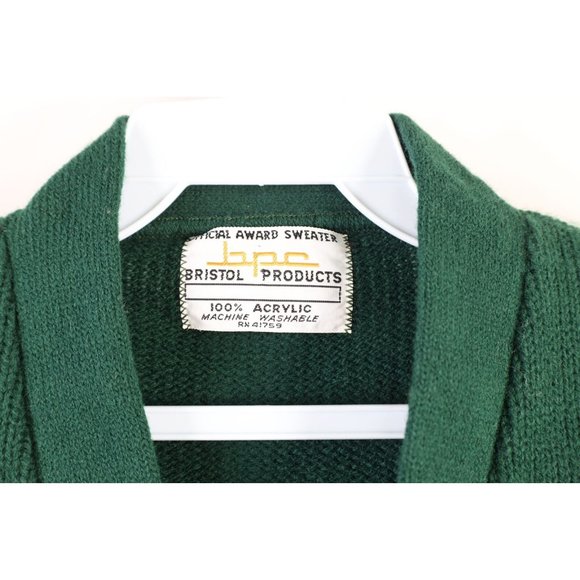Vtg 70s Mens 40 Eastern Michigan University Band Letterman Varsity Sweater USA - Picture 6 of 10